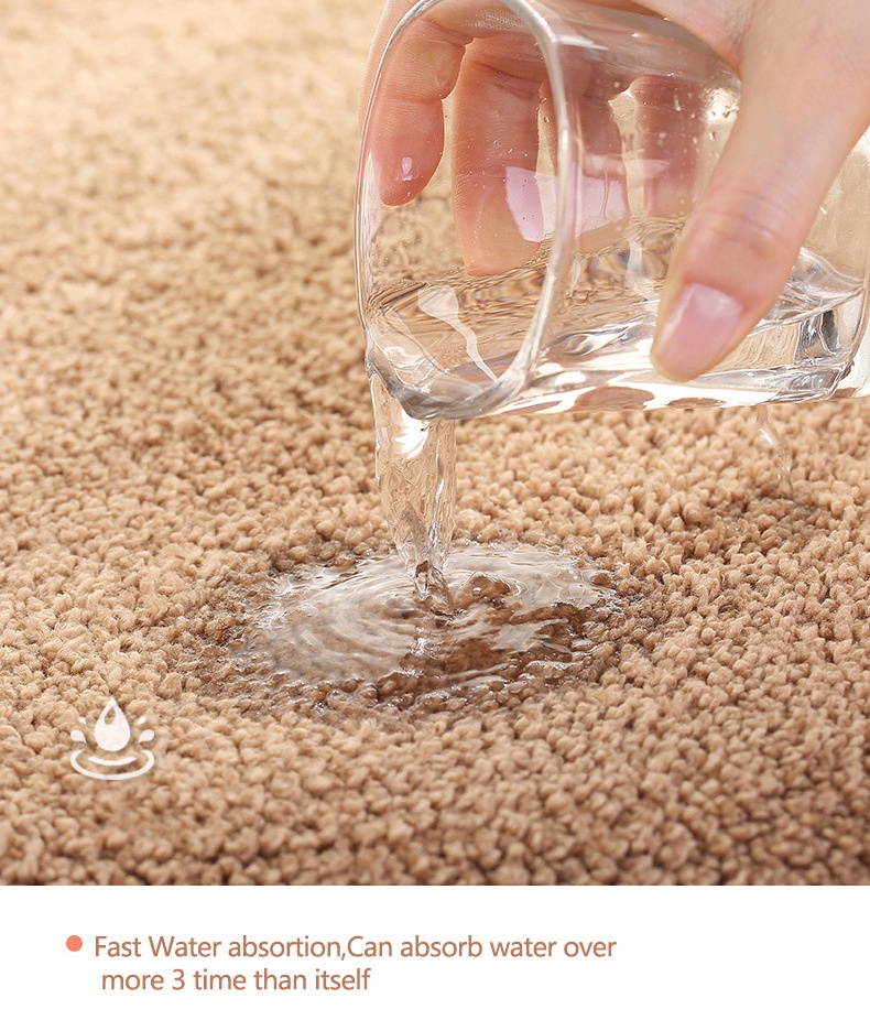 Bathroom anti-slip floor mat polyester fiber-4